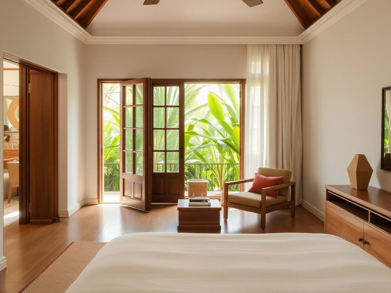 Guest suite in a boutique property, styled and prepared for arrival